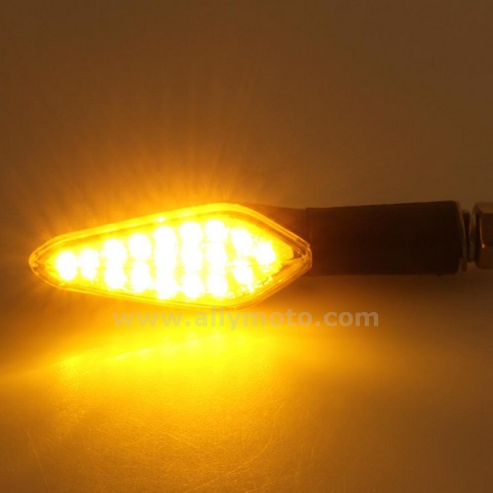 29 2X Yellow 18 Led Turn Signal Light Bulb Blinker Lens Dc12V 10Mm@3